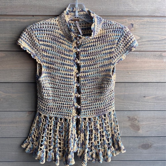 Free People Sweaters - Free People Cardigan Sweater Melange Cap Sleeve S